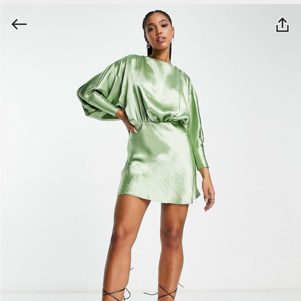 Sage green dress size 4 NWT